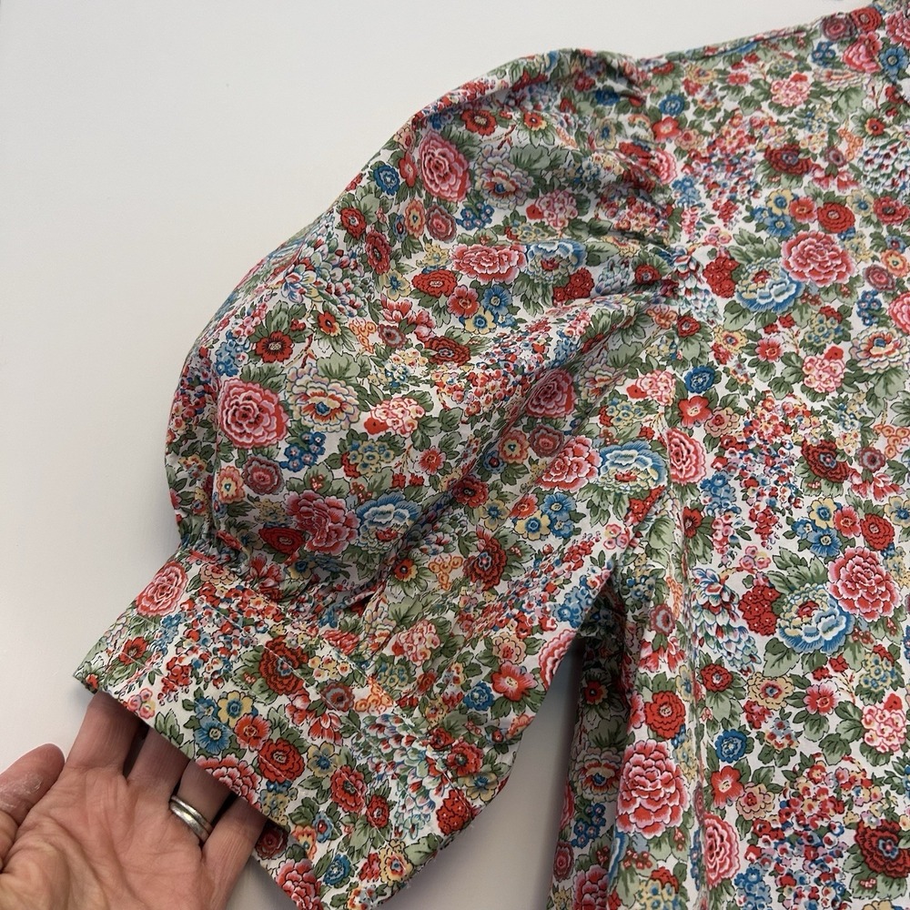 Hyacinth House Louisa Maxi Dress Size M NWT Red Floral Multi Cottage Feminine - Picture 9 of 16